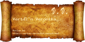 Vertán Veronika névjegykártya
