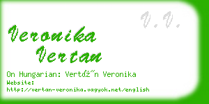 veronika vertan business card